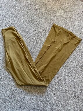 aerie Mustard Wide Leg Leggings